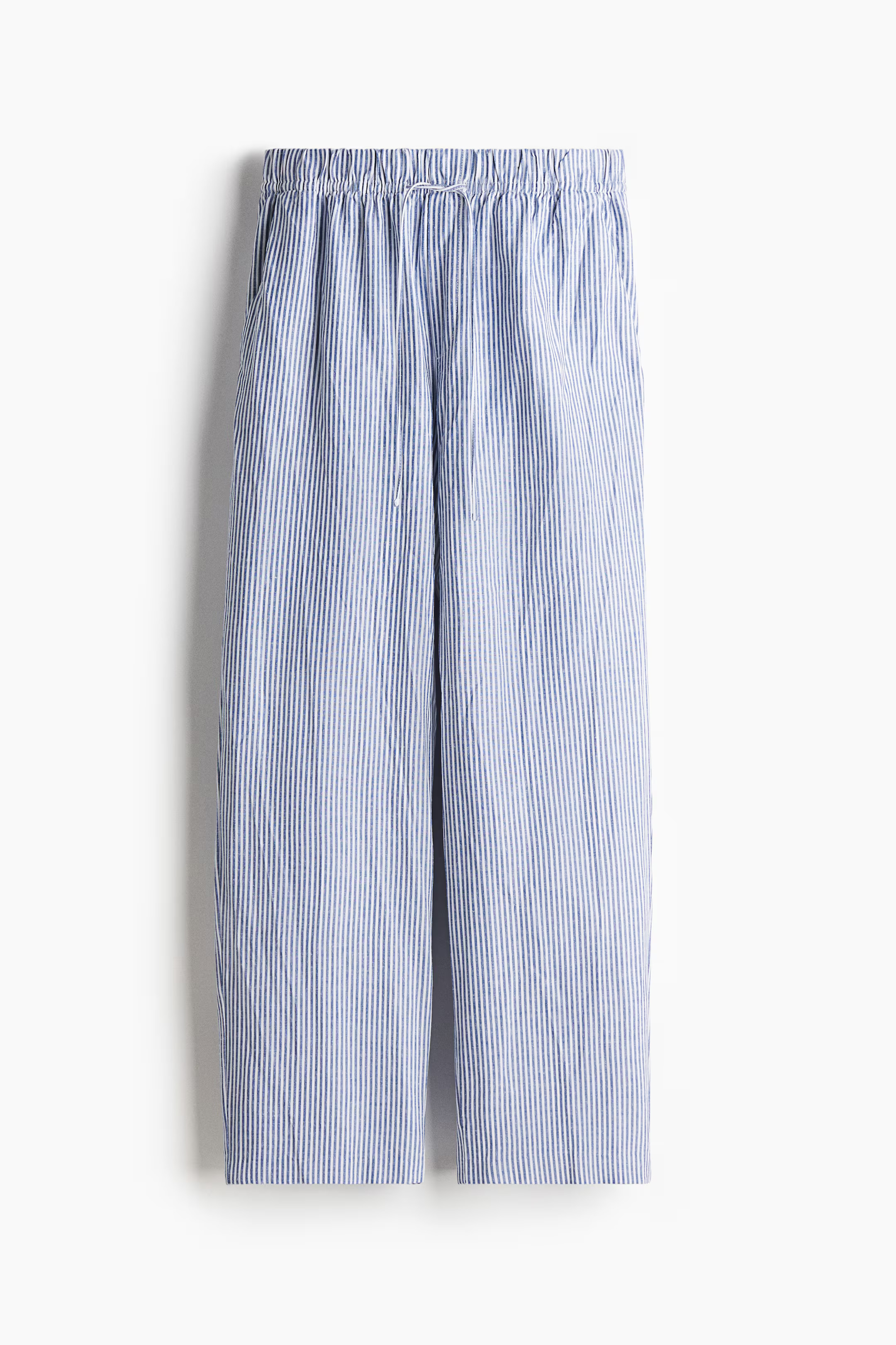 Linen-blend drawstring trousers | H&M (UK, MY, IN, SG, PH, TW, HK)