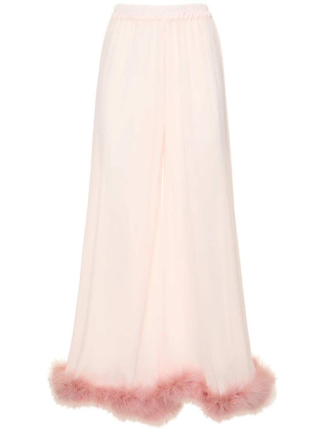 Wide Pants W/ Feathers | Luisaviaroma