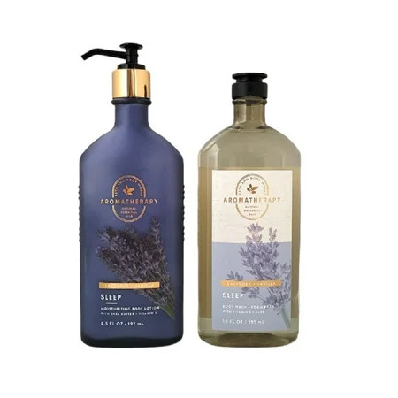 Bath & Body Works Lavender Vanilla Sleep Aromatherapy Set Body Lotion & Body Wash | Walmart (US)