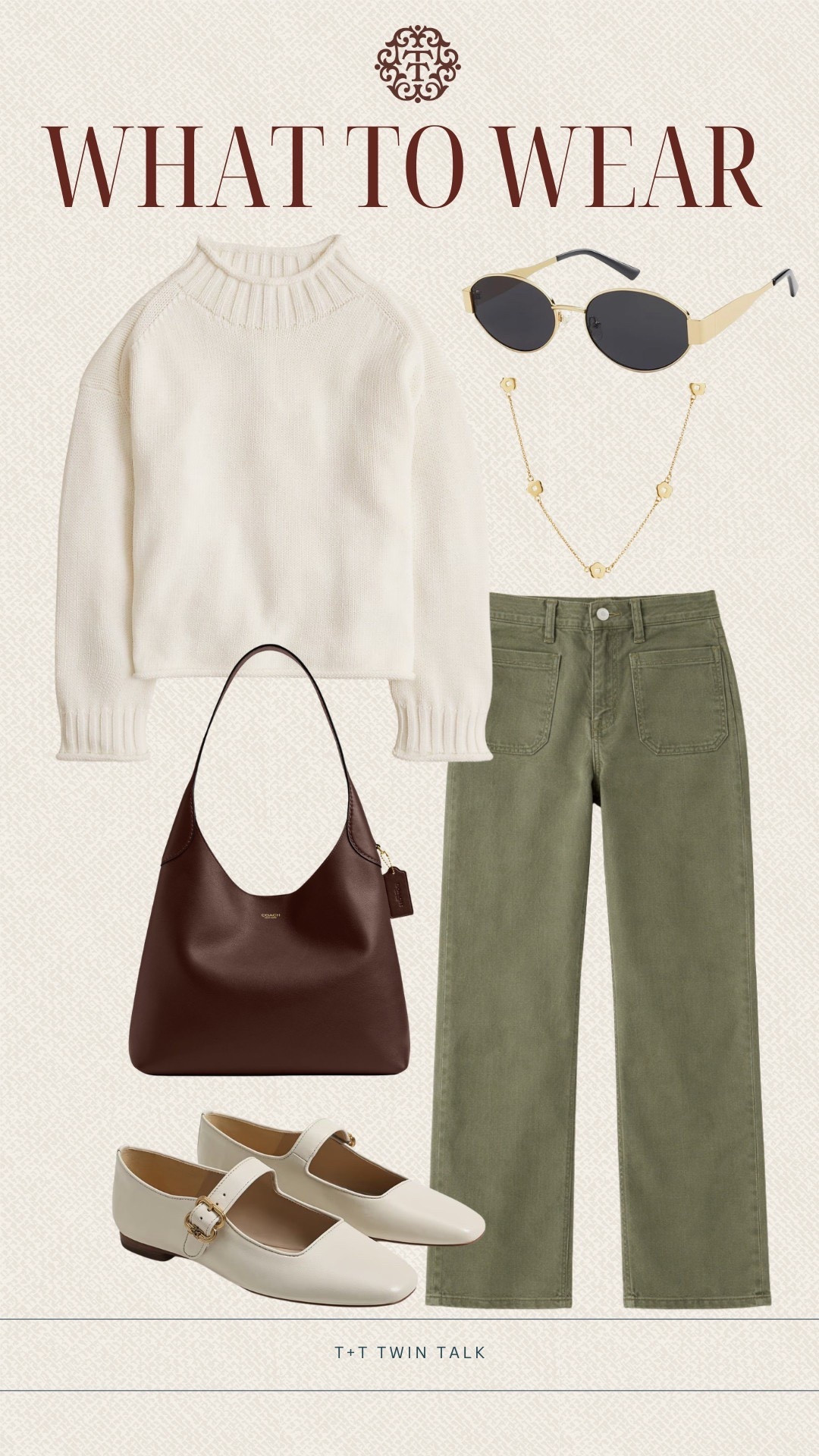 T+T, what to wear! We styled these green Quince jeans with a classic J.Crew sweater for a simple look that still feels put together. We added a Coach bag from Nordstrom to elevate the outfit for errands, lunch, or a casual day out.

#LTKMidsize #LTKSeasonal #LTKOver40