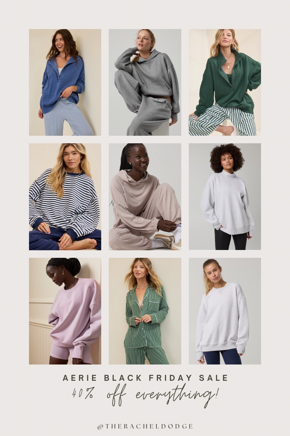 Cozy Aerie favorites for Black Friday. Soft sets, easy sweatshirts, and the best loungewear for everyday comfort. Everything is 40 percent off so it’s the perfect time to grab a few staples.
#Aerie #AerieLoungewear #CozyOutfits #BlackFridayDeals #LTKSeasonal #LTKSale 

#LTKHoliday #LTKCyberWeek #LTKActive
