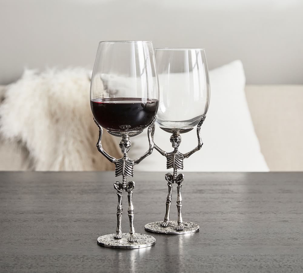 Skeleton Wine Glass | Pottery Barn (US)