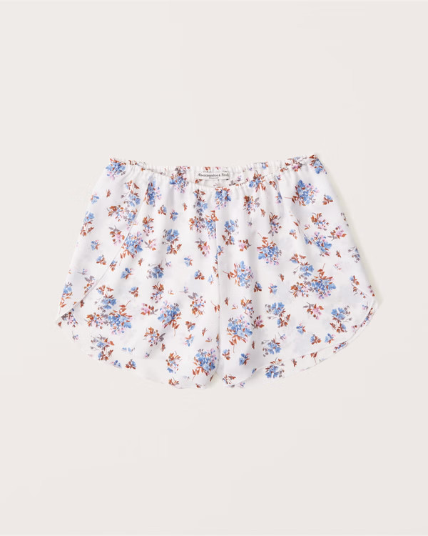 Women's Satin Sleep Shorts | Women's Intimates & Sleepwear | Abercrombie.com | Abercrombie & Fitch (US)