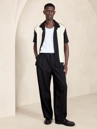 Luxury-Touch Stripe Polo | Banana Republic (US)