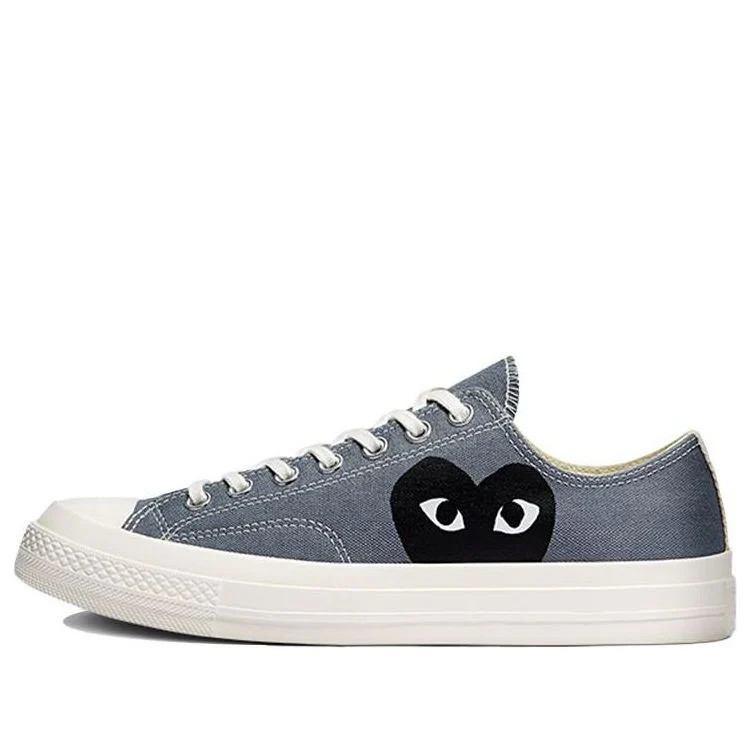 Converse x COMME des GARCONS PLAY Chuck 70 Low 'Steel Gray' | KICKS CREW