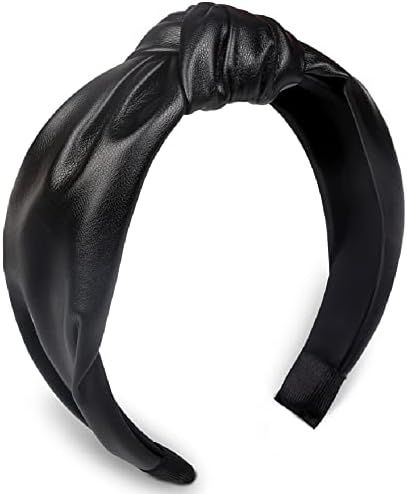 Huachi Knotted Headbands for Women Black, Cute Womens Headbands knotted, Fashion Top Knot Headban... | Amazon (US)