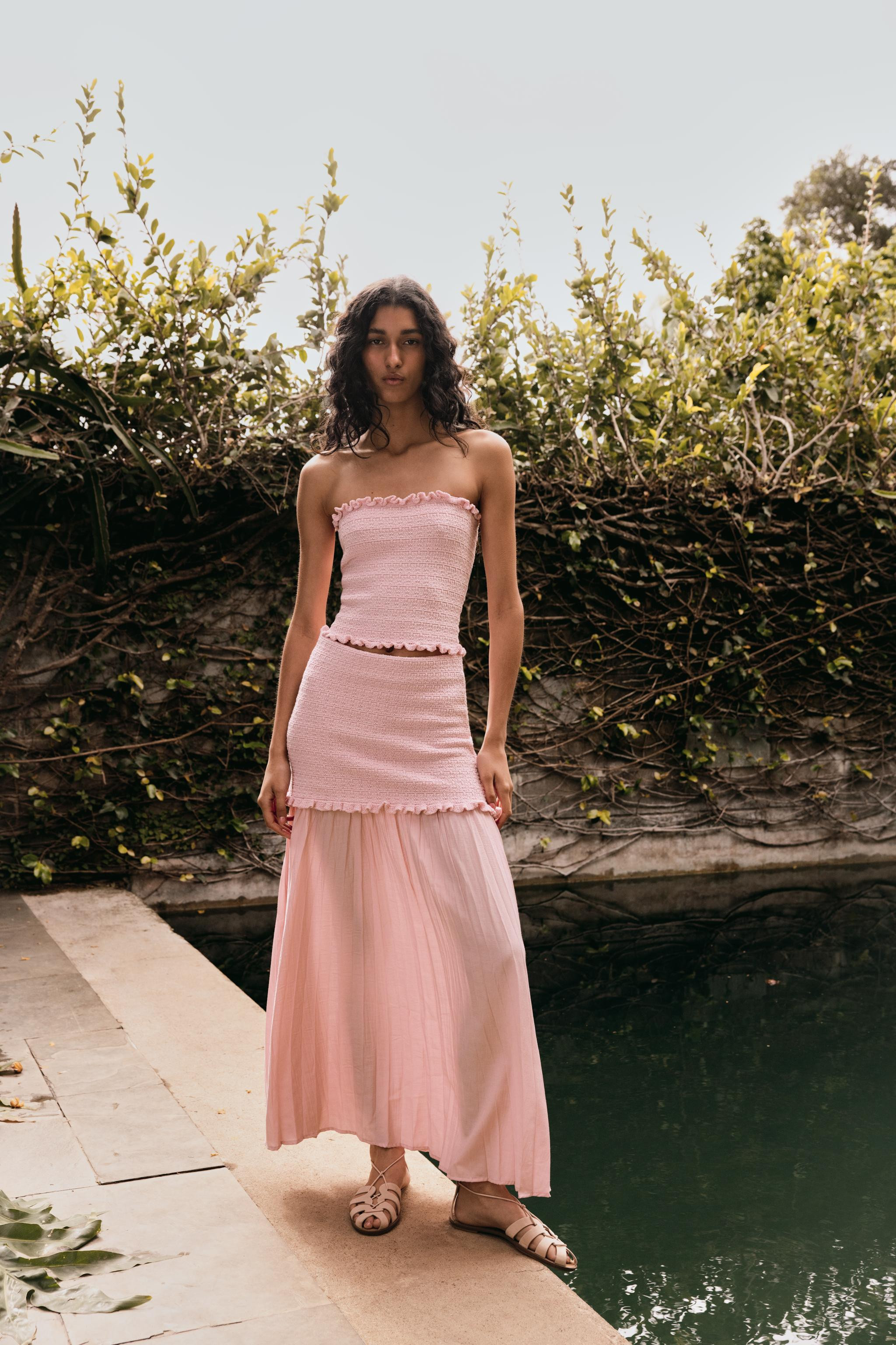 KNIT BANDEAU TOP | Zara US