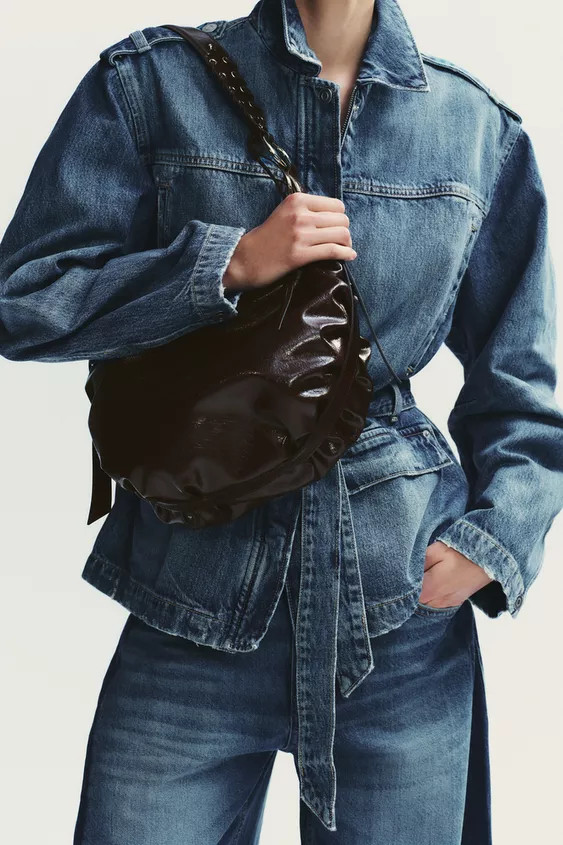 FRINGED SHOULDER BAG | Zara US