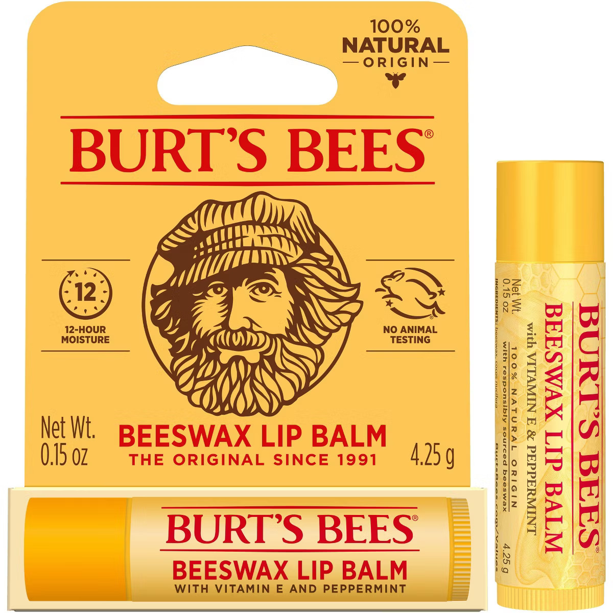 Burt's Bees Beeswax Lip Balm - 0.15oz | Target
