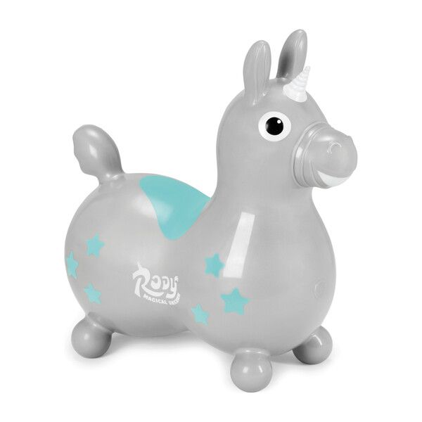 Rody Magical Unicorn with Pump, Silver | Maisonette