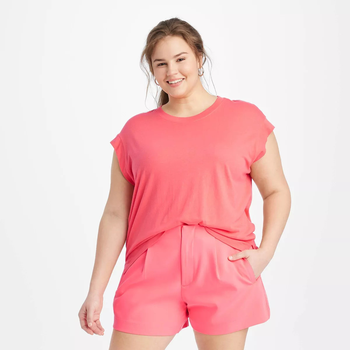 Women's Extended Shoulder T-Shirt - A New Day™ | Target