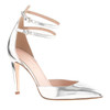 Click for more info about Strappy mirror metallic pumps