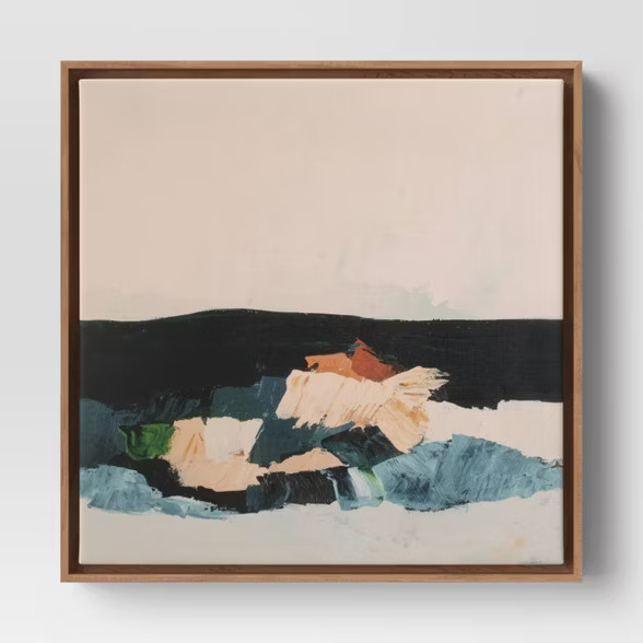 20" x 20" Abstract Seascape Framed Canvas - Project 62™ | Target