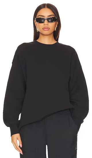 Flight Fleece Crewneck Sweatshirt in Black | Revolve Clothing (Global)