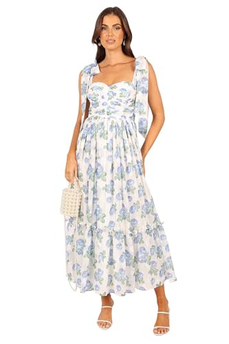 Petal & Pup Floret Midi Dress - Blue XS | Amazon (US)