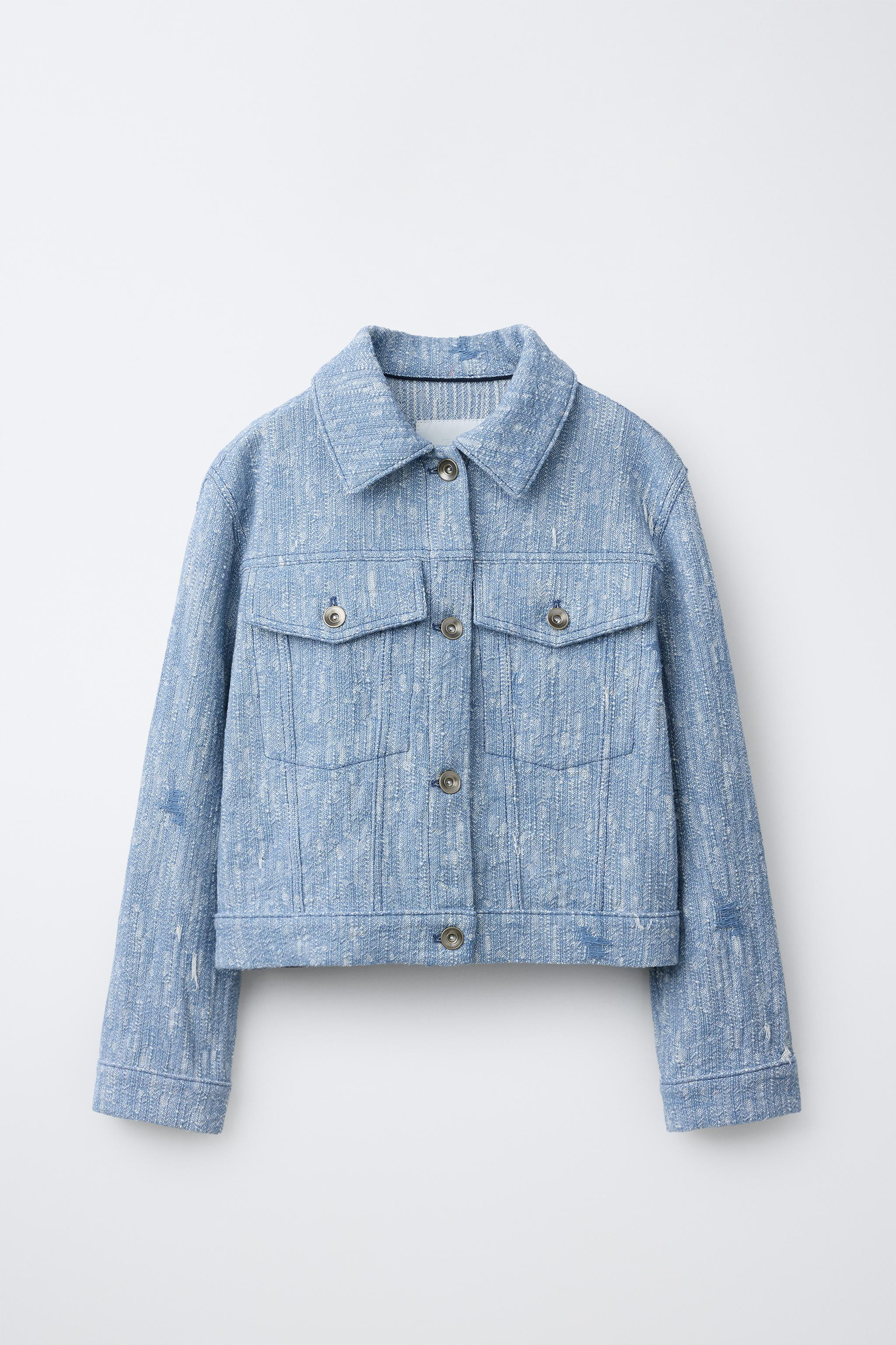 TEXTURED TRUCKER JACKET | Zara US