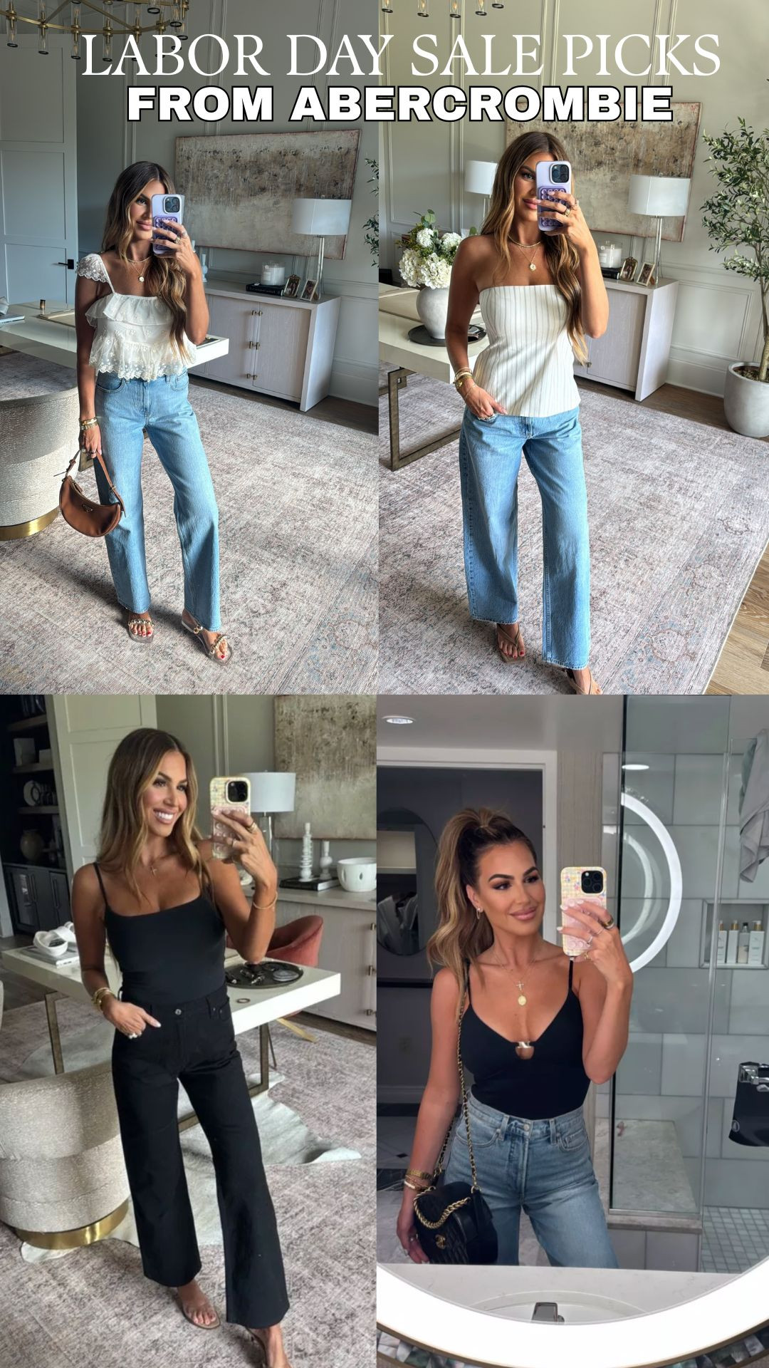 abercrombie sale picks! wearing a small in tops and a 27 regular in denim

#LTKSaleAlert