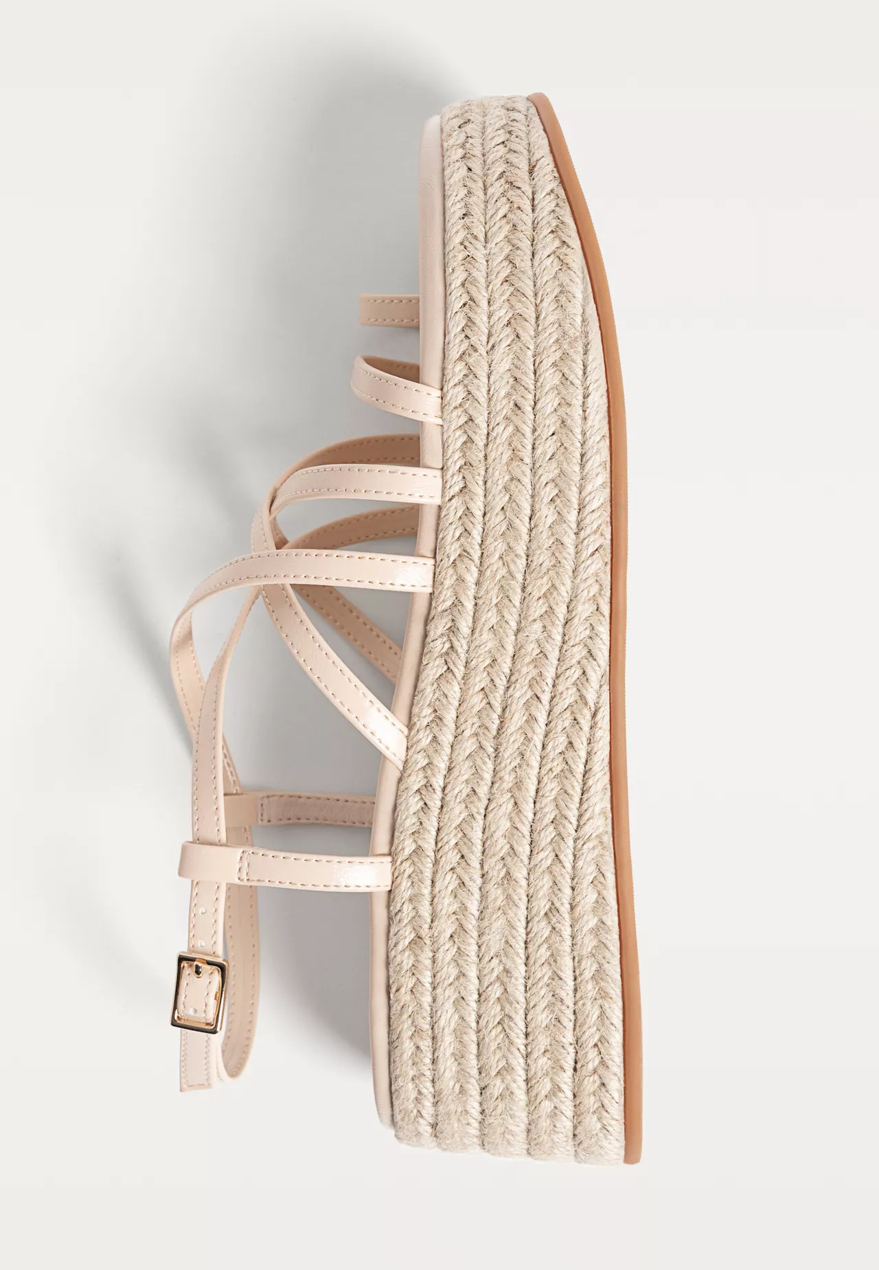 Keilabsatzschuhe aus Jute mit Plateau | Stradivarius DE