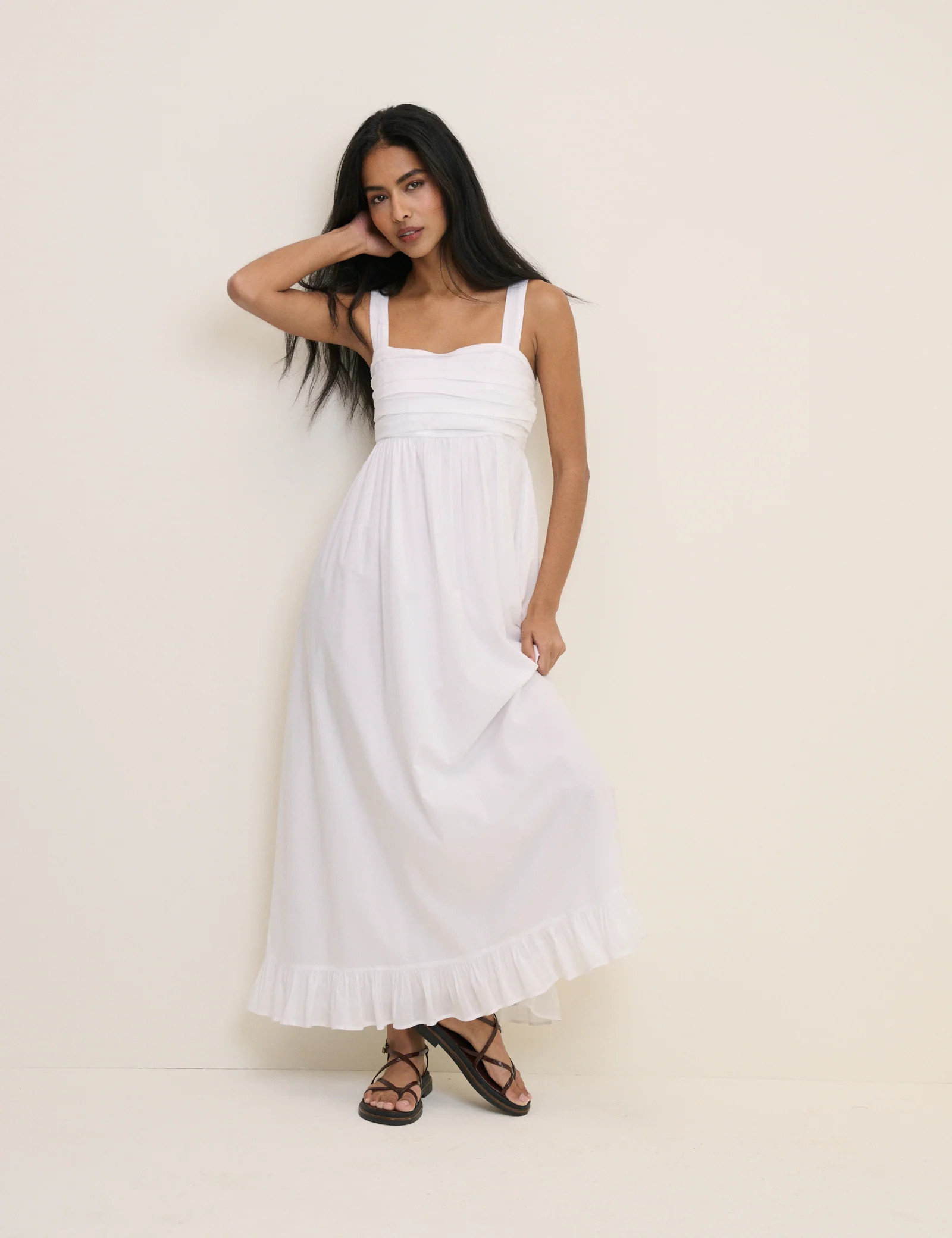 White Sunira Maxi Dress | Nobody's Child