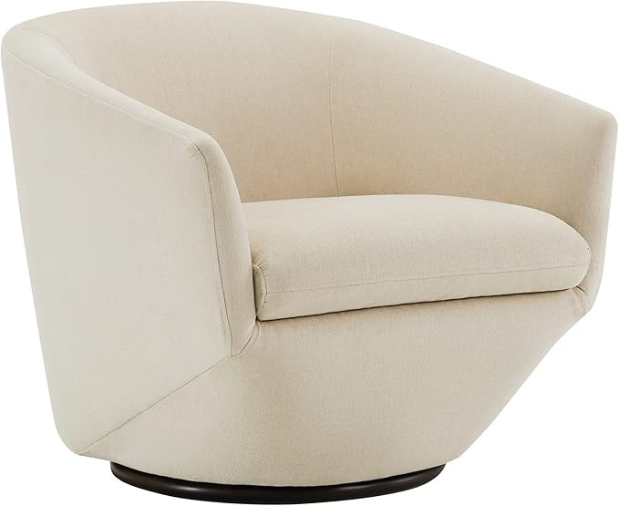 CHITA Swivel Armchair, Barrel Accent Chair for Living Room,Contemporary Round Chair with Metal Ba... | Amazon (US)