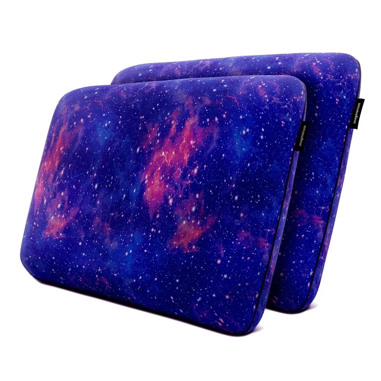 Memory Foam Fun Pillow with Cool-to-the-Touch Cover, Standard/Queen, Universe, 2 Pack | Walmart (US)
