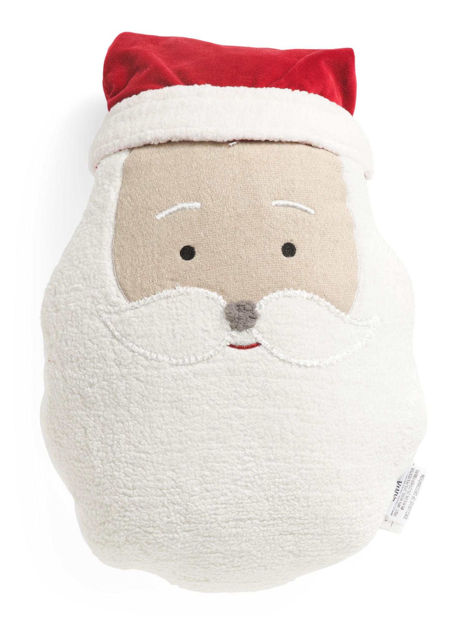 Wool Blend Santa Shaped Pillow | Marshalls