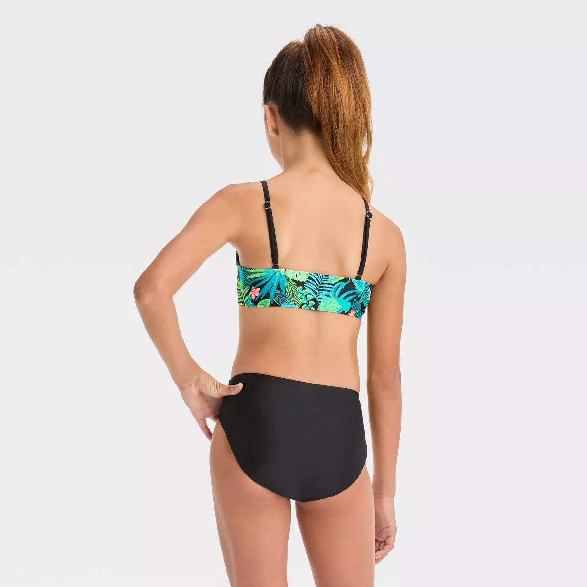 Girls' Feeling Tropical Floral Printed Bikini Set - art class™ | Target