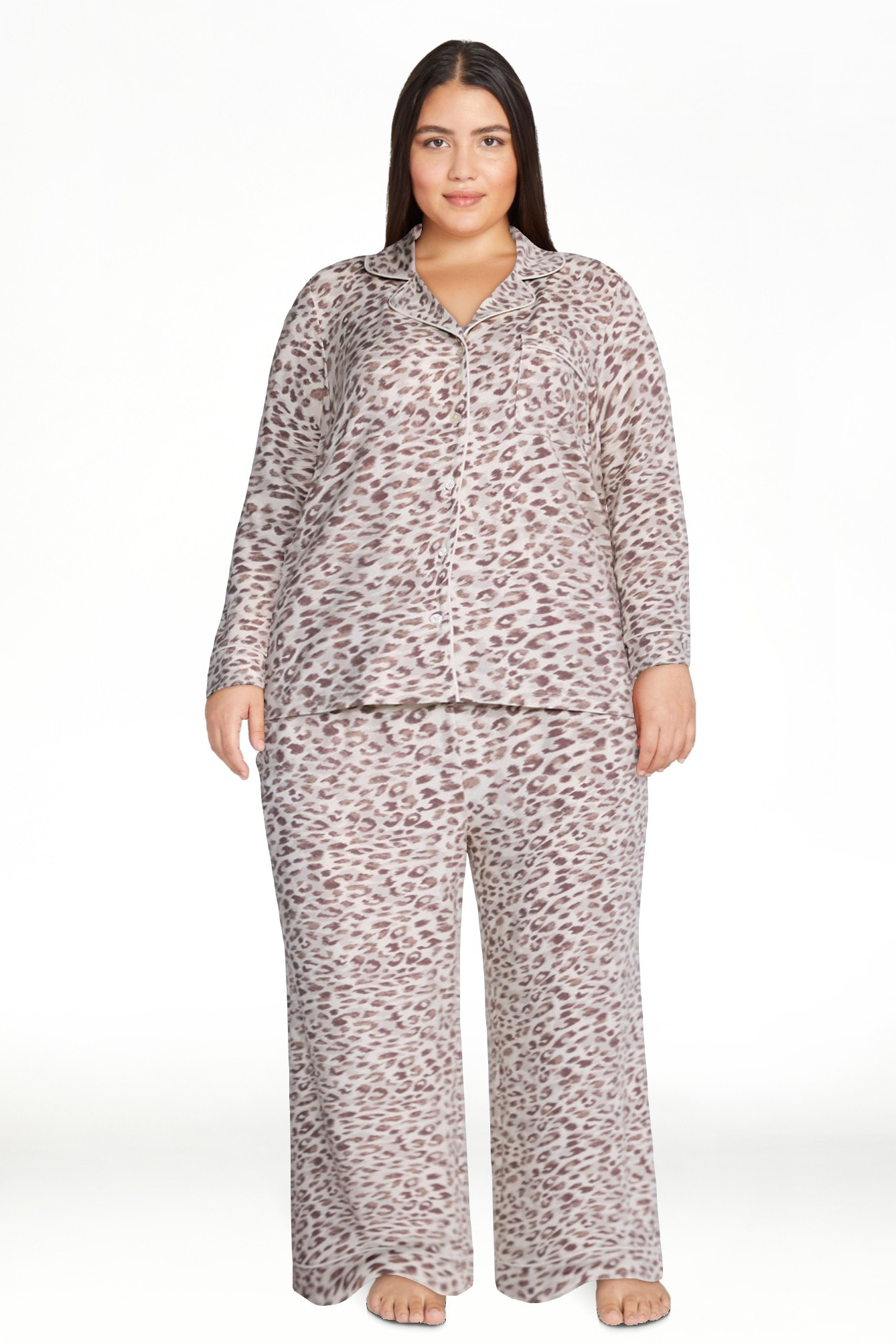 Joyspun Women\u2019s Dreamy Soft Collection Notch Collar Top and Pants, 2-Piece Pajama Set, Sizes... | Walmart (US)