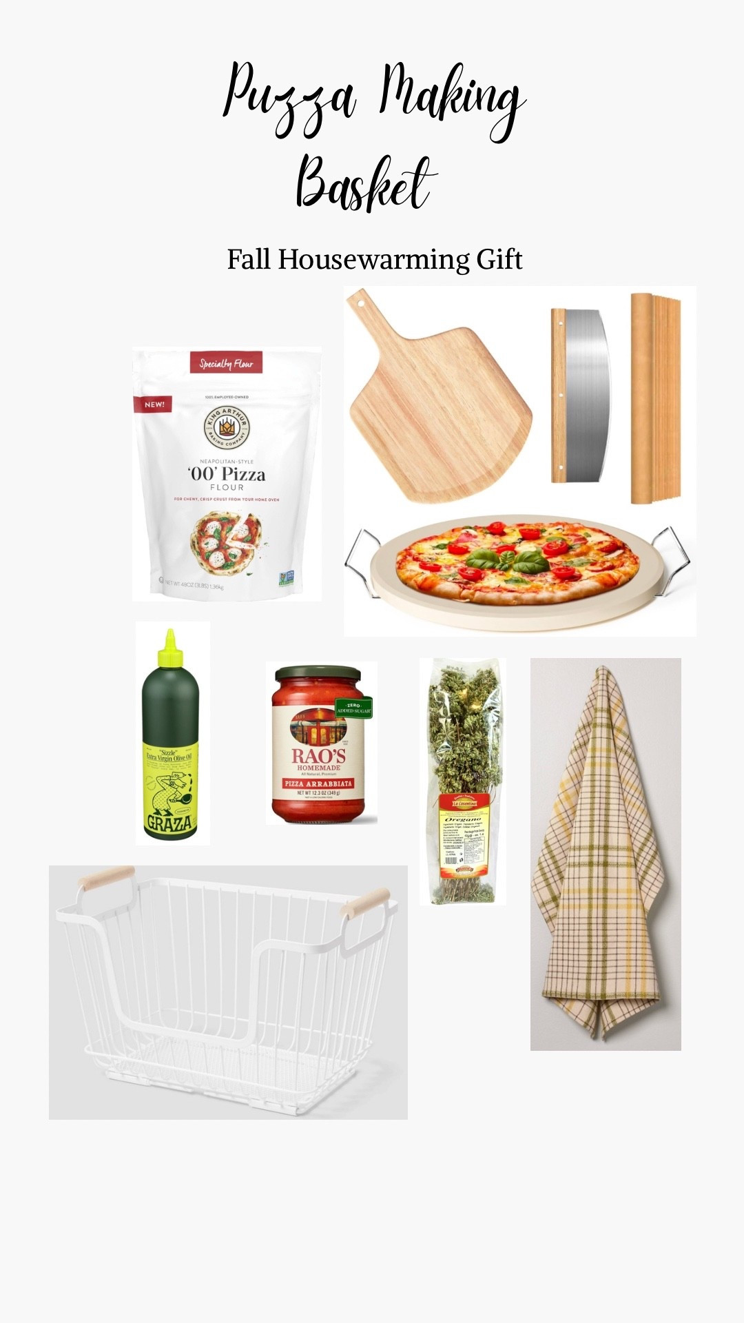 Unique housewarming gift basket! Pizza making basket kit! So cute assembled! Perfect for families or a fun date night! 

#LTKFamily #LTKStyleTip #LTKHome