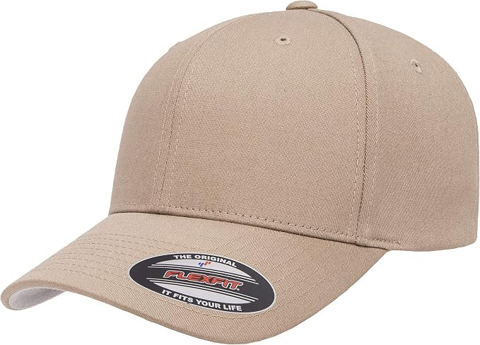 Flexfit Unisex Adult Cotton Twill Fitted Cap Hat | Amazon (US)
