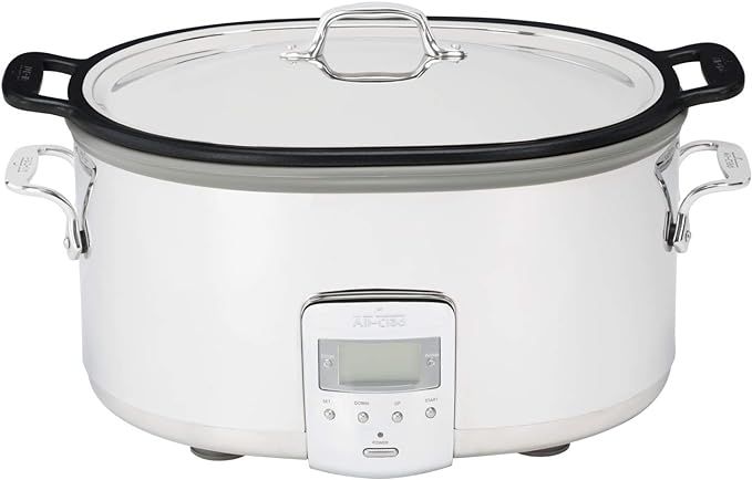 All-Clad SD700350 Slow Cooker, 7 Quart, Silver | Amazon (US)