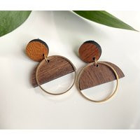 Wood Earrings, Dangles | Etsy (US)