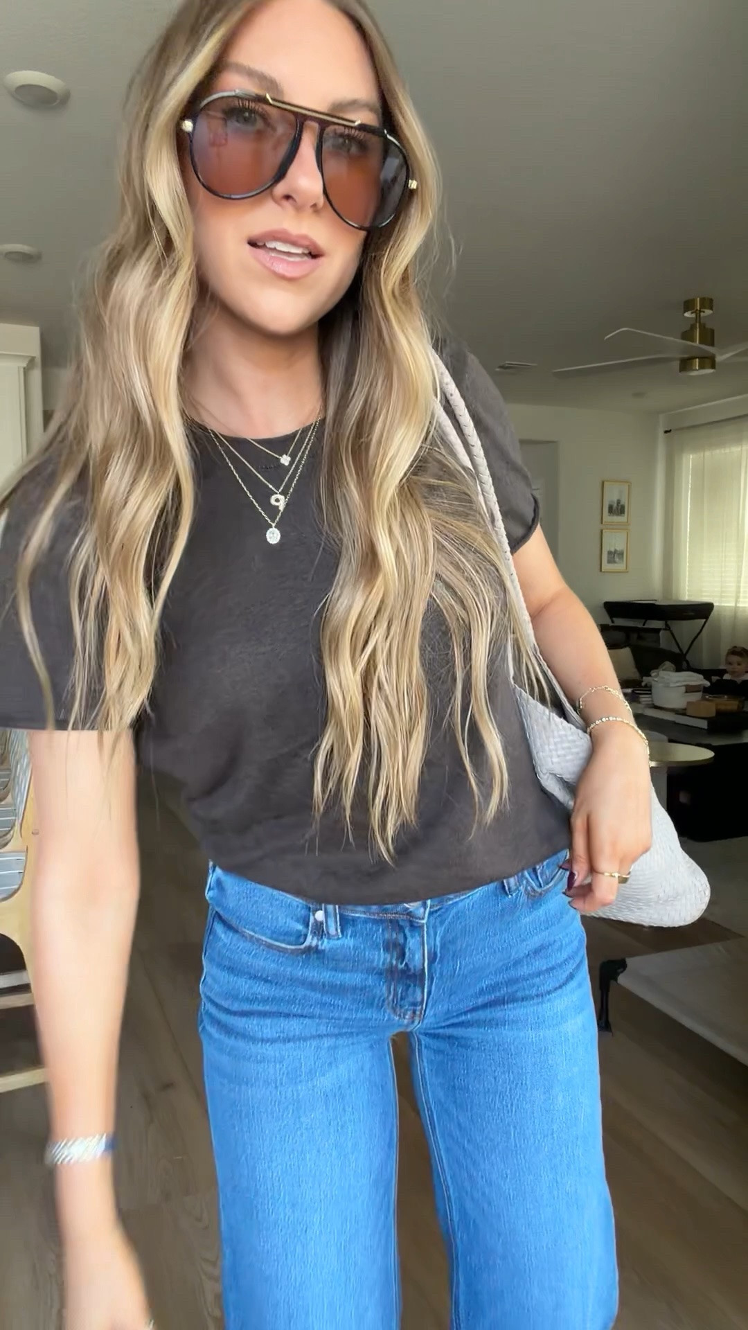 Today’s outfit! Wearing a 27 in the jeans and small in the top