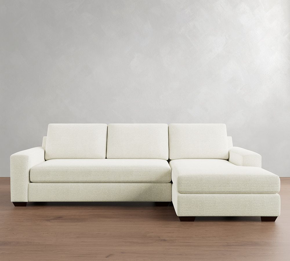 Big Sur Square Arm Chaise Sectional (114"–156") | Pottery Barn (US)