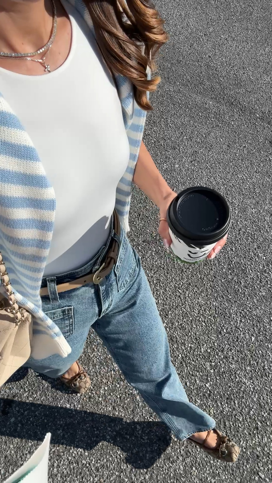 New Target straight-leg patch pocket jeans in 00. Full length on me and I am 5’3. No side seams and cotton/spandex blend with low stretch (TTS for me). Smallest size in tops. Raffia ballet flats are TTS. Spring outfits. Spring style. Teacher outfit. Elevated casual. Everyday style. Teacher outfit. 


#LTKgrwm #LTKdayinmylife #LTKootd