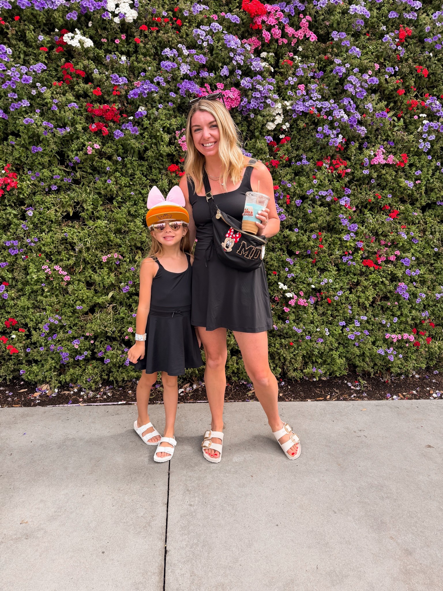 The perfect Disney outfits! The most comfortable dresses from Target! They both have shorts under and obviously have our favorite birks on! 

Disney outfits 
Athletic dresses 
Birkenstocks 

