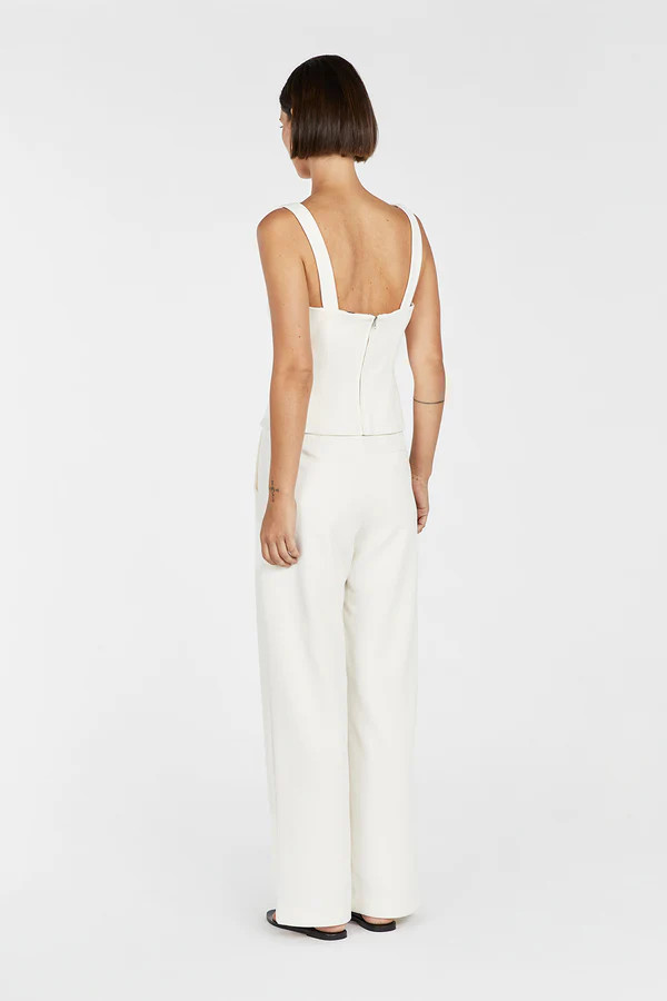 ROSA CREAM HOOK & EYE TOP | DISSH