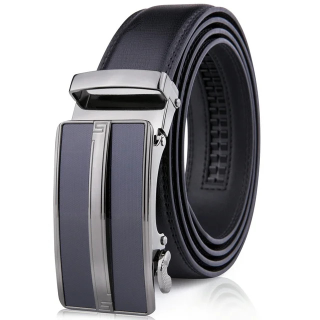 Microfiber Leather Mens Ratchet Belt Belts For Men Adjustable Automatic Buckle | Walmart (US)