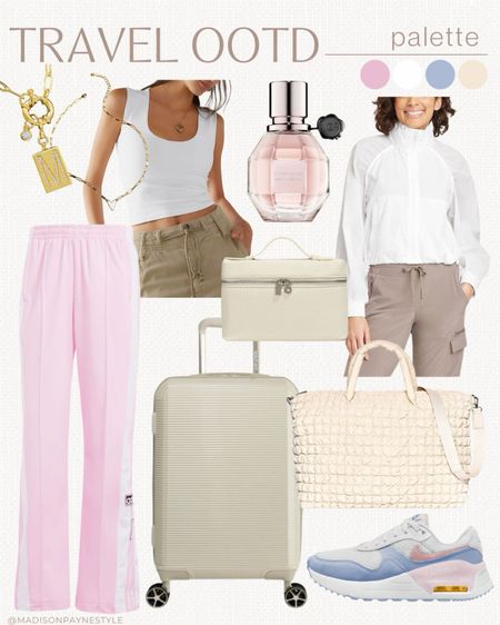 AIRPORT OOTD ✈️ my pink Adidas pants that I wore to Vegas are currently on SALE, 20% off! Wearing a small in everything, fits tts. My bag is also an amazing look for less for the Loro Piana bag that is $2,250!

Airport OOTD, Airport Outfit, Travel OOTD, Travel Outfit, Travel, Madison Payne

#LTKtravel #LTKSeasonal #LTKstyletip