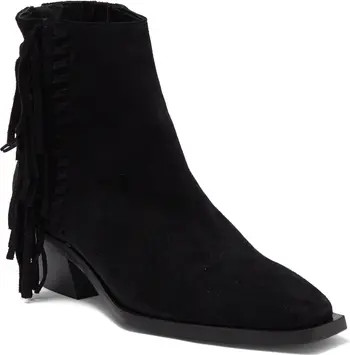 AllSaints Layla Suede Fringe Bootie | Nordstromrack | Nordstrom Rack