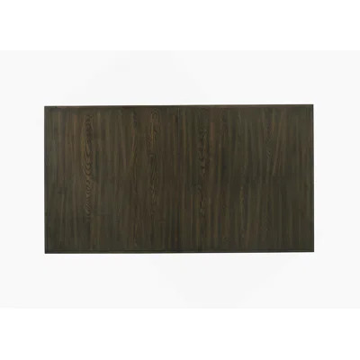 Rectangular Extendable Dining Table With Trestle/Pedestal Base And Upholstered Button Tufted Chairs, Ideal For Contemporary Dining Rooms | Wayfair North America