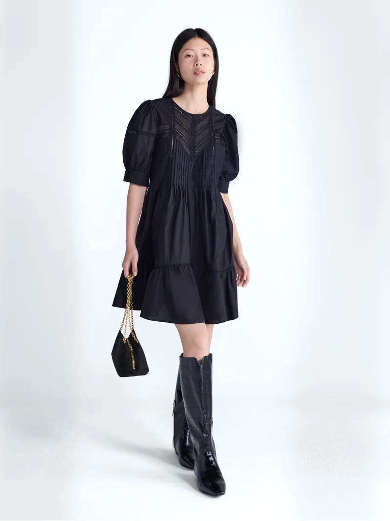 Scoop Women's Lace Mini Dress, Sixes XS-XXL | Walmart (US)