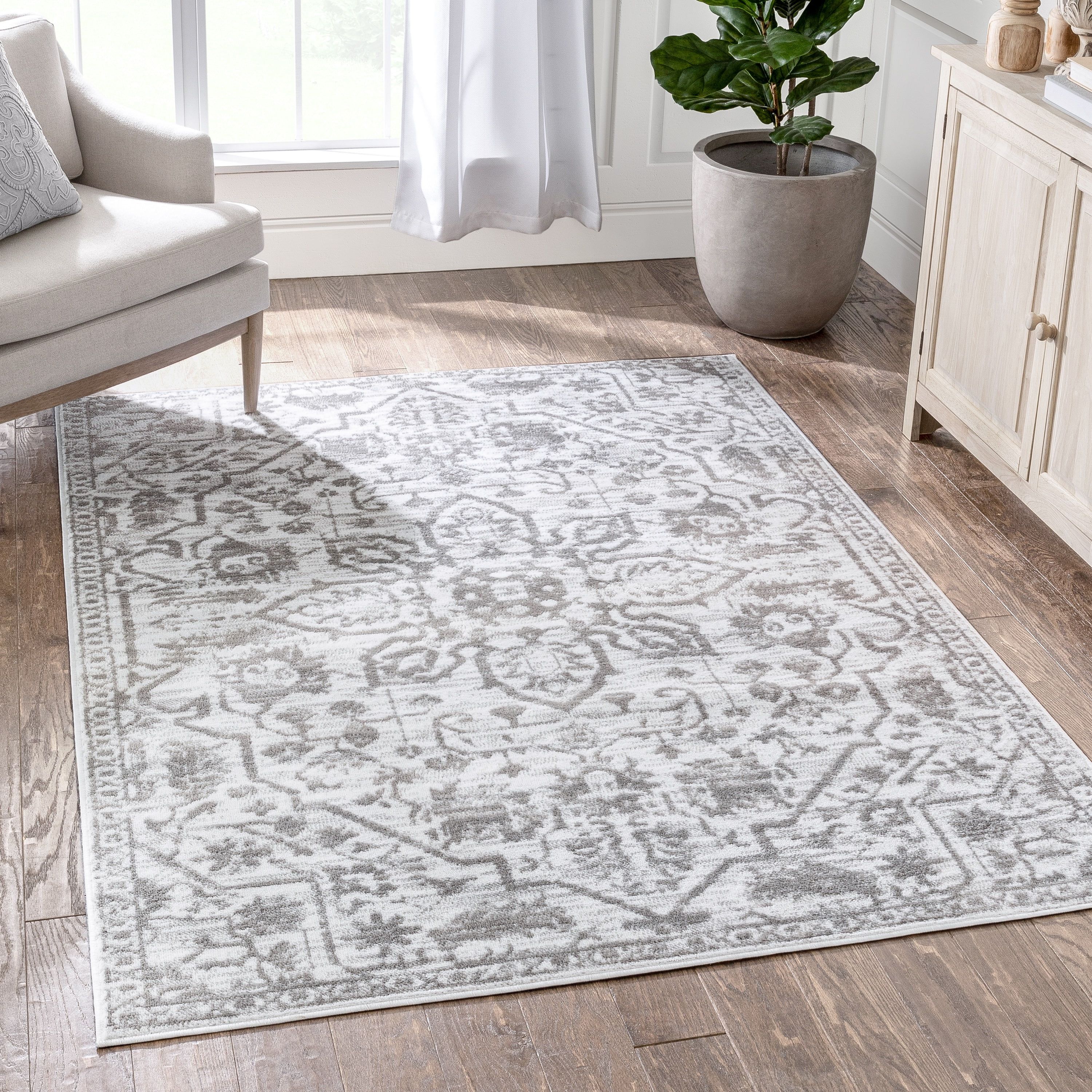 Well Woven Della Cream Vintage Medallion Pattern Area Rug - Walmart.com | Walmart (US)