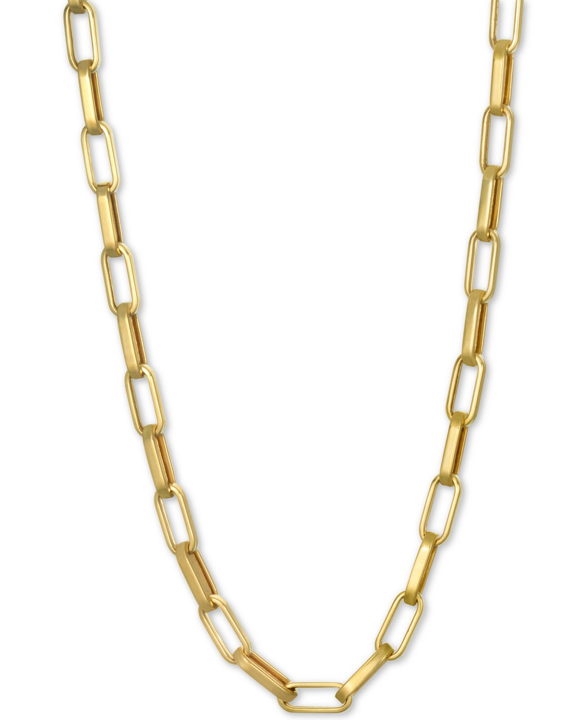 Paperclip Link Chain 22" Chain Necklace (1-3/4mm) in 14k Gold - Gold | Macy's