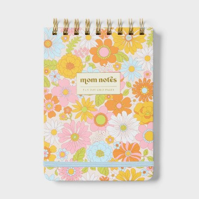 5"x7" Top Spiral Notebook Pink Flower 192 Pages - Spritz™ | Target