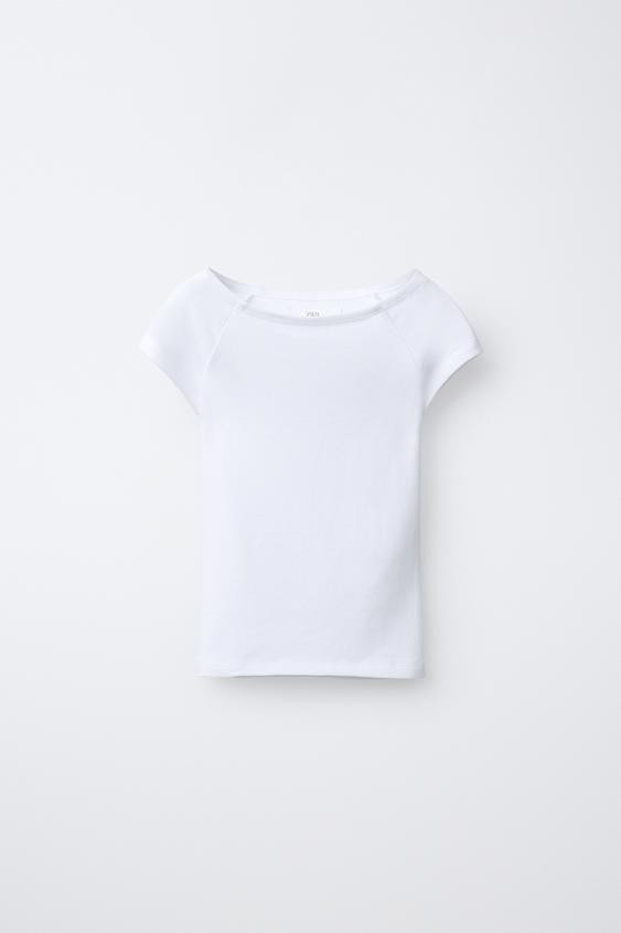 PLAIN T-SHIRT WITH MODAL | Zara US