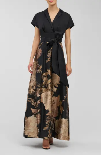 Samira Tie Belt Gown | Nordstrom