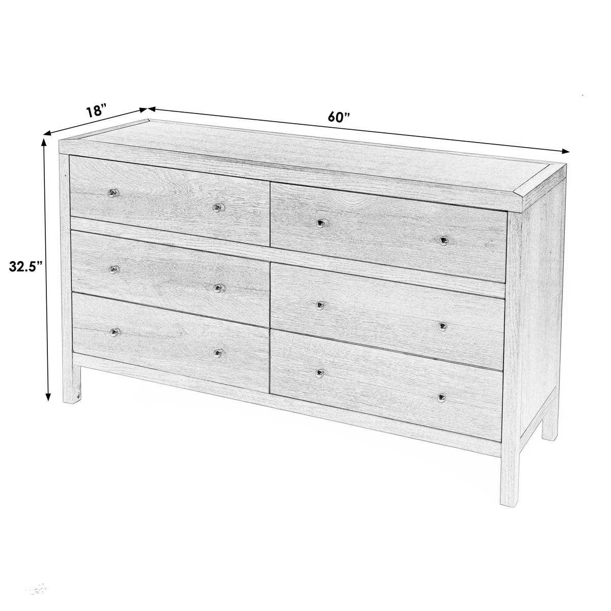 Celine 6-Drawer Dresser | Wayfair North America
