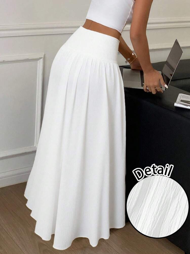 Serisse Casual Vacation Style Geometric Pattern Women's Skirt, Suitable For Summer, Flared Hem, Vacation Style Chic Dress Winter Casual Spring | SHEIN
