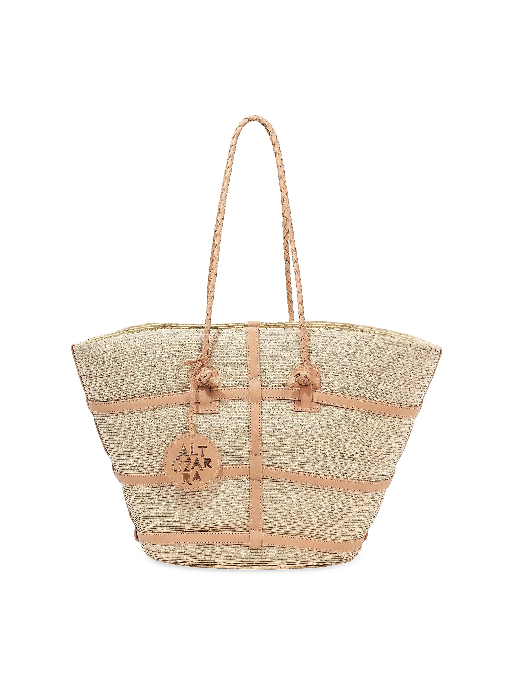 Shop Altuzarra Large Watermill Straw Tote Bag | Saks Fifth Avenue | Saks Fifth Avenue